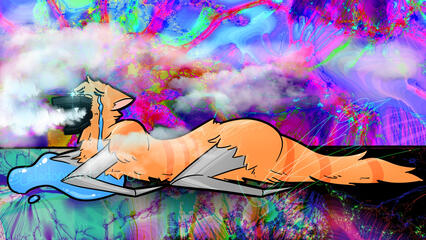 Cat With a Crippling Nicotine Addiction